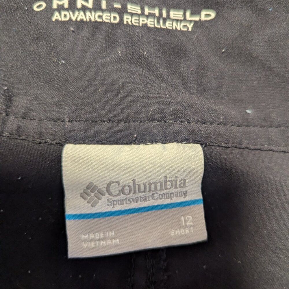 Columbia Pants Omni Shield Convertible Tab Hiking Pants Stretch Size 12‎ Black - Picture 3 of 7